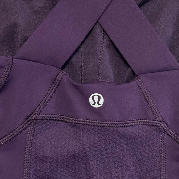 Lululemon Push Ur Limits Tank Top Women's Sz 2 Deep Zinfandel Luxtreme Stretch - Picture 3 of 5